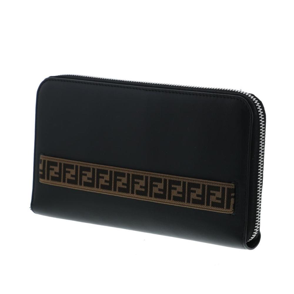 Fendi Fastener Long Wallet Black A View 2